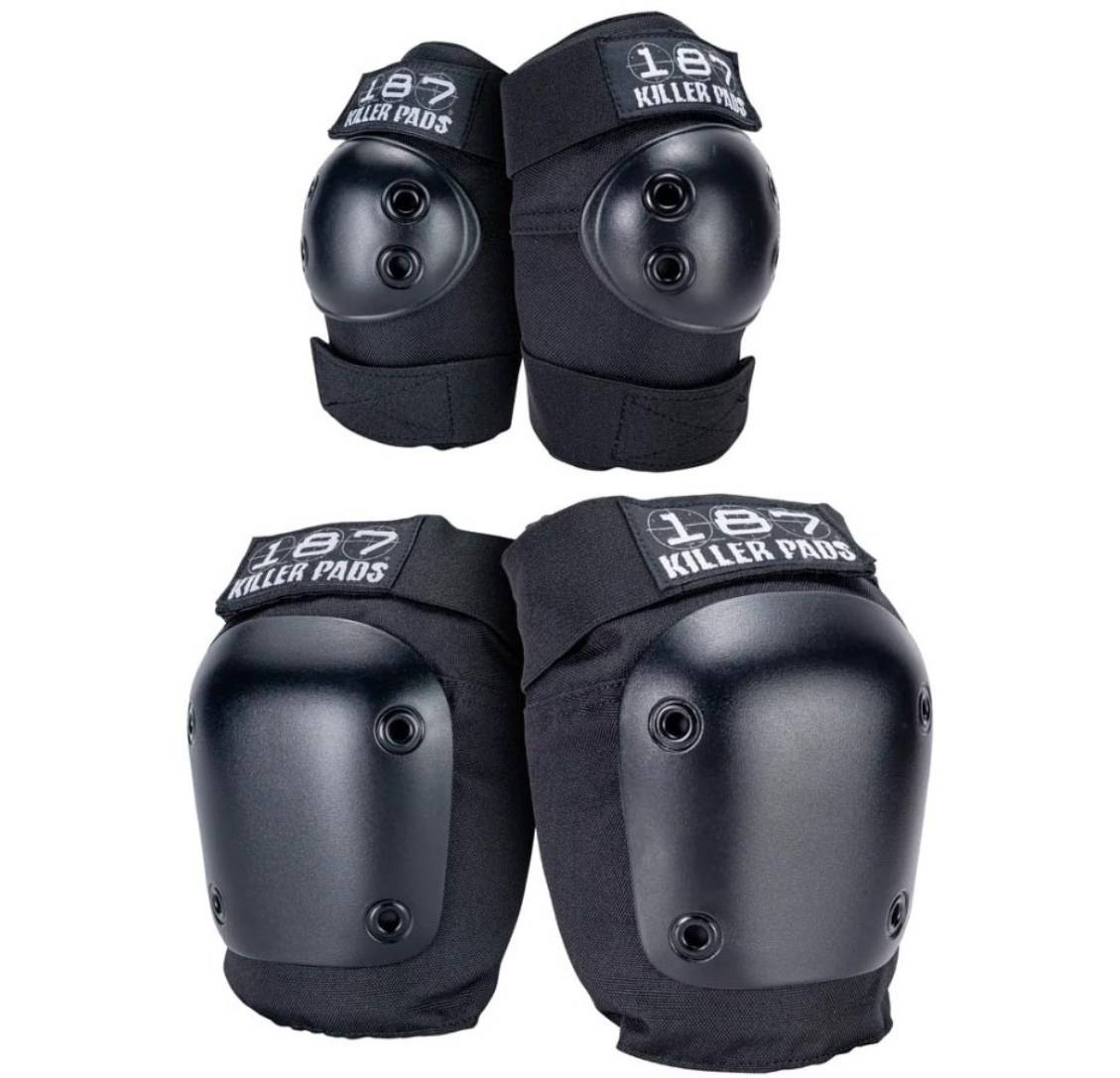 187 COMBO PACK BLACK ADULT- RODILLERA+CODERA 187 COMBO PACK BLACK ADULT- RODILLERA+CODERA