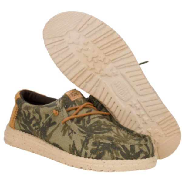 HEY DUDE WALLY PALM JUTE BURNT OLIVE