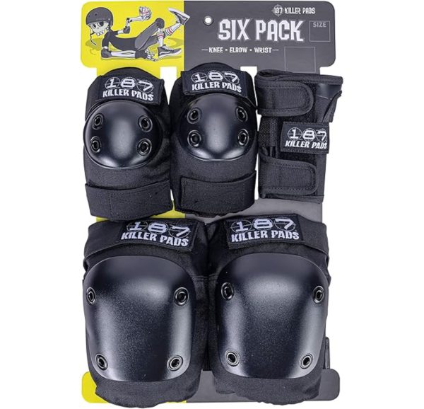 187 KILLER PADS JUNIOR PAD SIX PACK SET - BLACK - Imagen 3