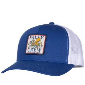 GORRA SALTY CREW INK SLINGER RETRO TRUCKER ROYAL BLUE WHITE